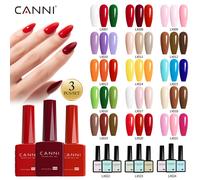 3/6 pièces CANNI Gel ongles ensemble TPO gratuit HEMA gratuit vernis à ongles belle couleur Semi Permanent tremper UV LED Gel vernis à ongles 2309