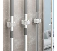 3/6 pièces, Support de balai, Crochet de balai, Pince de balai, Clip de rangement mural pour balai et balayette, Porte-balai suspendu, Clip de rangement multifonctionnel pour salle de bain, cuisine, j