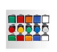 3/6 Pins Push Button Switch LA16Y-11 Momentary Resetting Self Locking LA16-11 Small Circular Power Supply 16mm NWPNLXEA(Circular,WHITE_RESET MOMENTARY_6PINS 2NO2NC)