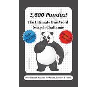 3,600 Pandas! The Ultimate One Word Search Challenge: Word Search Puzzles with Easy to Read Print about Pandas, One Word and More | 6x9 inches, 200 ... Gift for Vacations, Holidays and Relaxation