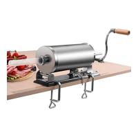 3.6L Remplisseuse de saucisses Machine à farcir les saucisses Seringue à saucisses en acier inoxydable incl. 4 tubes de remplissage