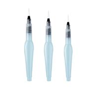 3 / 6pcs Brusque Aquarelle Stylo pour Artiste Étudiant Peinture De Lettrage Plat/Point Pointes Brosses d'eau Stylo Vide Rechargeable pour Artistes Étudiants Voyage Professionnel