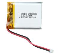 3,7 V 530mAh 503035 Li-Po-Akku, Jst PH1.25-2P pour Diy-Elektronikprodukte Avec 3