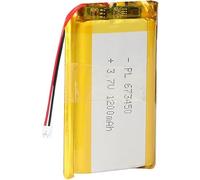 3.7V 1200MAH 673450 Batterie De Lipo Rechargeable 2P PH 2 0mm Pache Paquet De Batterie D'ion De Polymère Lithium avec JST Connector