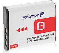 3.7V 1400mAh Li-ion Battery Replacement for Sony NP-FG1 NP-BG1, Compatible with Sony Cyber-Shot DSC-W120, W110, W130, W150, W170, W210, W300, DSC-T100, T20, N1, N2, H50