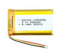 Batterie lipo 3,7 V 2200 mAh 853558 Jst PH1,25-3 broches compatible avec Logi...