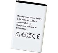 3.7V 800mAh Replacement Battery Compatible with Phone Easy 6531 500 506 508 509 510 515 503X DBC-800D