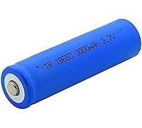 3.7V Batterie 3000 MAH Charge Lithium Geable Batteries Lithium ION Cell pour Lampe De Poche,2 Pièces