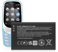 3.7v Li-Ion [1200mah] Batterie Bl-4ul Compatible Avec Téléphone Portable Smartphone Téléphone De Remplacement Pour Nokia Bl-4ul