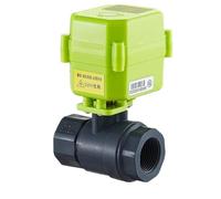 3/8" 1/2" 1" 1-1/4" PVC Motorized Ball Valve AC220v DC9v-24v Signal Feedback Motor Control With Visualization Window(1/2",AC220V_XY-02K)