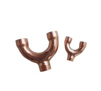 3/8" 1/2" 3/4" 5/8" 16 19 22 25 28,6 32 35 38 42 mm ID Répartiteur 3 voies en Y Raccord à souder en cuivre for climatiseur(35x28.6mm CD-45mm)