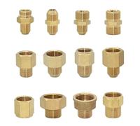 3/8 1/2 3/4" To M22 M14 M18 Thread Connector Brass Reducing Water Tap Copper Threaded Water Pipe Coupler Faucet Adaptor(K) Plumbing Fittings