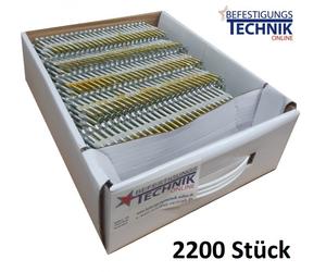 3,8/4,0x40mm Clous d'ancrage anneau 20° pour cloueur Prebena ST2-ANK60 Bostitch F21PL-E 2,2M