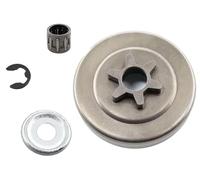 3/8 6Z Roue dentée avec roulement à aiguilles, et Rondelle de Retenue pour Tronçonneuses Stihl MS170, MS180, MS210, MS230, MS250, Modèles 017, 018, 021, 023, 025