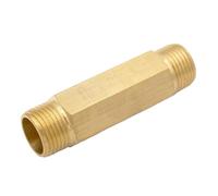 3/8" BSP Male Equal Length 60mm Hex Brass Pipe Fitting Connector Coupler