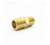 3/8" BSP Male Thread Brass Pipe Fitting Hex Nipple Coupler Connector Adapter For Water Fuel Gas Length 21.2mm