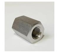 3/8" BSPP To M10x1 Female 304 Stainless Steel High Pressure Hex Coupling Pipe Fitting Connector