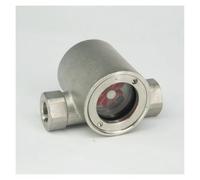3/8" Female SS304 Stainless Steel Window Sight Flow Indicator With Impeller