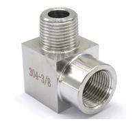 3/8" Female To Male Elbow 304 Stainless Steel Pipe Fitting Adapter 250 Bar