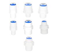 3/8 Inch 1/4 Inch RO Water Quick Connector - Straight Push-Fit OD Tube to Pipe Fitting for RO System ,Compatible for Aquarium ,Accessories(1l4Tube-1l4Thread)