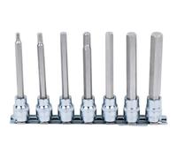 3/8' Jeu De Douilles Tournevis 6 Pans Intérieur Chromeplus, Longues, 7 Pcs 4-12 Mm
