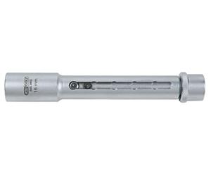 3/8" Llave de vaso telescópica para bujías, longitud ajustable 21 mm