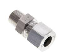 3/8'' NPT mâle x 12S Anneau de coupe droit en acier inoxydable 630 Bar DIN 2353