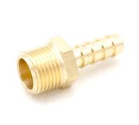 3/8" NPT Male x 5/16" Hose Barb Tail Brass Fuel Fitting Connector Adapter