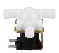 3/8 Pouces 12VDC Tuyau Barb ÉLectrovanne ÉLectrique Corps en Plastique 12-Volts DC pour Robinets Automatiques Fontaines à Boire- Pression, Blanc et Noir