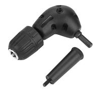 3/8" Right Angle Drill Adapter | 90 Degree Attachment for Tight Spaces | Keyless Chuck Fits 0.8-10mm Bits | 9.5mm Round Shank, Up to 20N.m Force