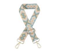 3.8cm/1.5" po de Large Sangle de Sac à bandoulière pour Sac à bandoulière Sacs à Main Sangles de Bagages Remplacement des Sangles de Sac à Main Ethniques Fermoir en Argent A31