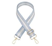 3.8cm Women Bags Strap Color Silver Silk 80~130cm Adjustable Straps One-Shoulder Crossbody Replacement Bag Accessories(Color 3,Gold Buckle)