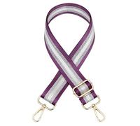 3.8cm Women Bags Strap Color Silver Silk 80~130cm Adjustable Straps One-Shoulder Crossbody Replacement Bag Accessories(Color 4,Silver Buckle)