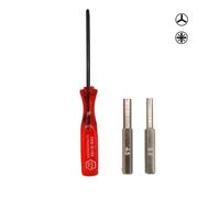 3.8mm + 4.5mm + Triwing Bit de Tournevis de sécurité Set pour Nintendo NES SNES N64 Jeu