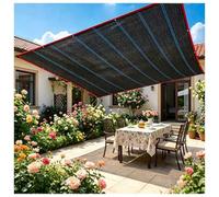 3.8x5M Noir Voile Ombrage pour Pergola Bioclimatique, 90% Filtrage UV, Complète Votre Structure Extérieure avec Efficacité