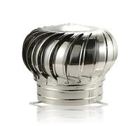 3.94in~23.62 In Extracteur D'Air, Extracteur De FuméEs Rotatif éOlien, Ventilateur De CheminéE, Convient Aux Usines, Aux Fermes Et AuX RéSidences(500mm[ 19.69 in ])