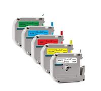 3 à 10 pack Couleurs mixtes M-K231 Compatible avec les fournitures d'imprimante pour le numéro de pièce M Tape M231 MK231 M-231 pour l'étiquetage(5PK Mixed Color)