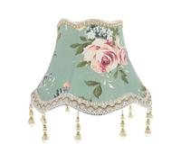 3. Abat-jour moderne en tissu motif floral E27 pour mur et lampe de table, décoration d'intérieur, accessoires d'éclairage, interfaces en tissu, abat-jour pétale