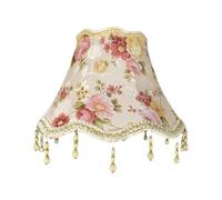 3. Abat-jour moderne en tissu motif floral E27 pour mur et lampe de table, décoration d'intérieur, accessoires d'éclairage, interfaces en tissu, abat-jour pétale