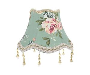 3. Abat-jour moderne en tissu motif floral E27 pour mur et lampe de table, décoration d'intérieur, accessoires d'éclairage, interfaces en tissu, abat-jour pétale