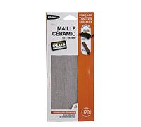 3 Abrasif Maille Ceramic 93 * 180 Moyen (Grain 120) - ponçage, Blanc
