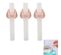 3 accessoires de bol en silicone pour tout-petits réutilisables en silicone cup timbale bebe paille en silicone avec boucle large bouche de bébé