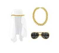 3 ACCESSOIRES DÉGUISEMENT ÉMIR ARABE RICHE HOMME