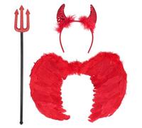 3 ACCESSOIRES DIABLE CORNES TRIDENT 58CM AILES