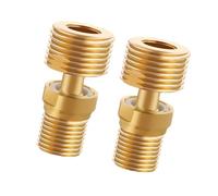 3. Adaptateur de bras de douche télescopique réglable à 360 ° - Pieds incurvés en laiton pour baignoire et cuisine - Base coudée réglable - Joint d'angle pour pommeau de douche