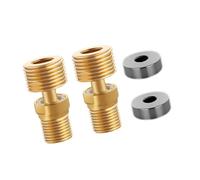 3. Adaptateur de bras de douche télescopique réglable à 360 ° - Pieds incurvés en laiton pour baignoire et cuisine - Base coudée réglable - Joint d'angle pour pommeau de douche