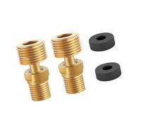 3. Adaptateur de bras de douche télescopique réglable à 360 ° - Pieds incurvés en laiton pour baignoire et cuisine - Base coudée réglable - Joint d'angle pour pommeau de douche