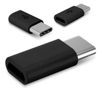 3 Adaptateurs Micro USB Femelle vers USB Type-C Mâle - Charge & Transfert - Noir - Straße Tech