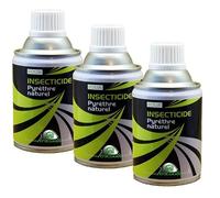 3 Aérosols au Pyrèthre Naturel x250ml - insecticide naturel efficace anti-punaises, mouches, moustiques, puces, moucherons, anti-insectes 250 ml (3)