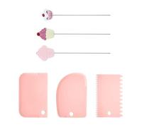 3 Aiguilles De Cuisson À Gâteau, 3 Grattoirs, Aiguilles De Test De Cuisson, Aiguilles De Test À Poignée Isolée, Détecteur De Niveau De Cuisson, Outils De Cuisson De Cuisine